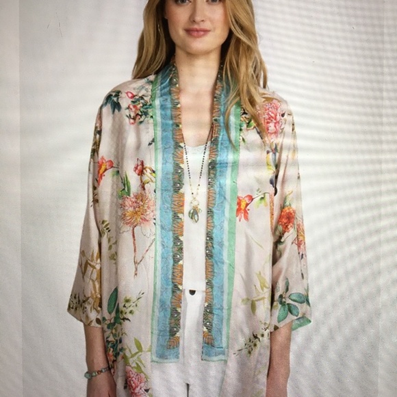 Johnny Was Multicolor Reversible Kimono - Picture 6 of 7